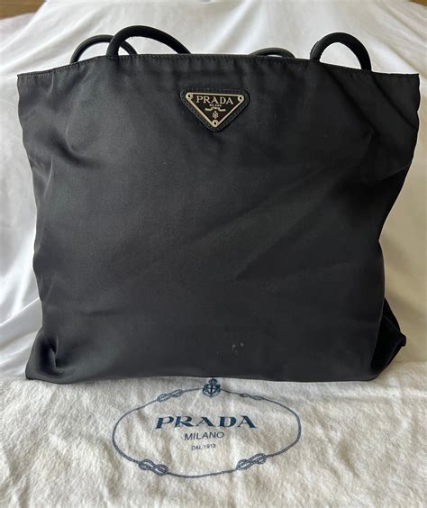 prada boston tote|prada nylon tote bag.